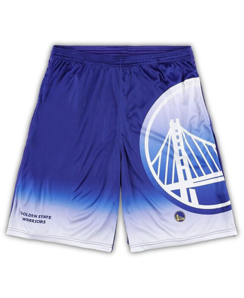 Men's Royal Golden State Warriors Big and Tall Graphic Shorts