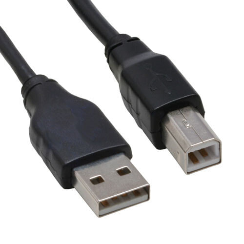 InLine USB 2.0 Cable Type A male / B male black 1m