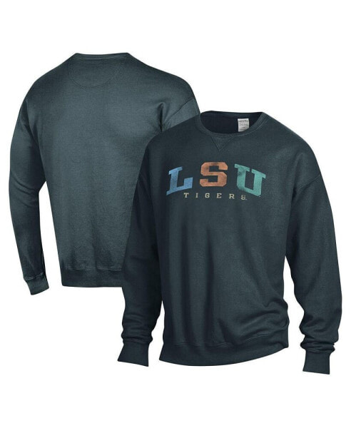 Men's and Women's Gray LSU Tigers Oversized Pullover Sweatshirt