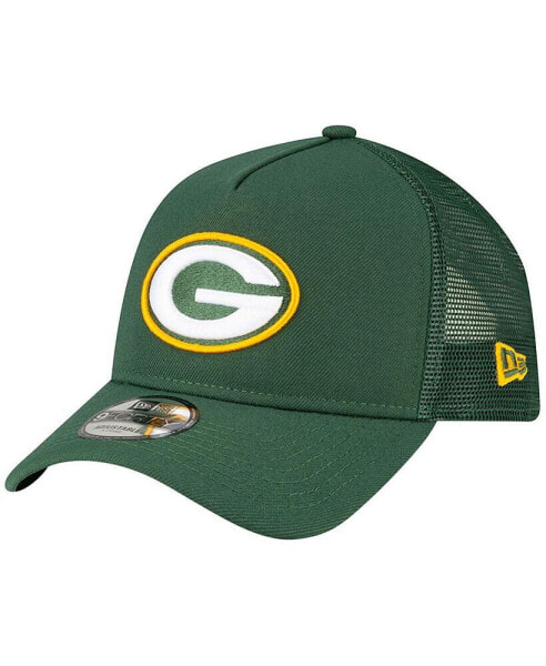 Men's Green Green Bay Packers A-Frame Trucker 9FORTY Adjustable Hat