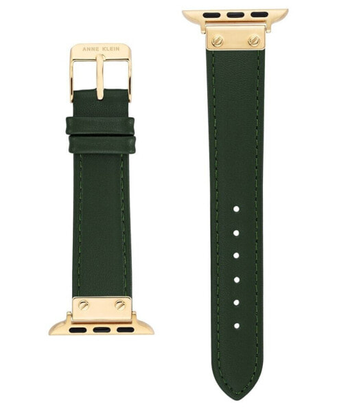 Women's Green Genuine Leather Band Compatible with 38/40/41mm Apple Watch