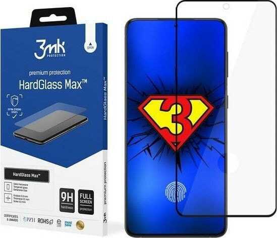 Защитное стекло 3MK HardGlass Max для Samsung Galaxy S21 Ultra