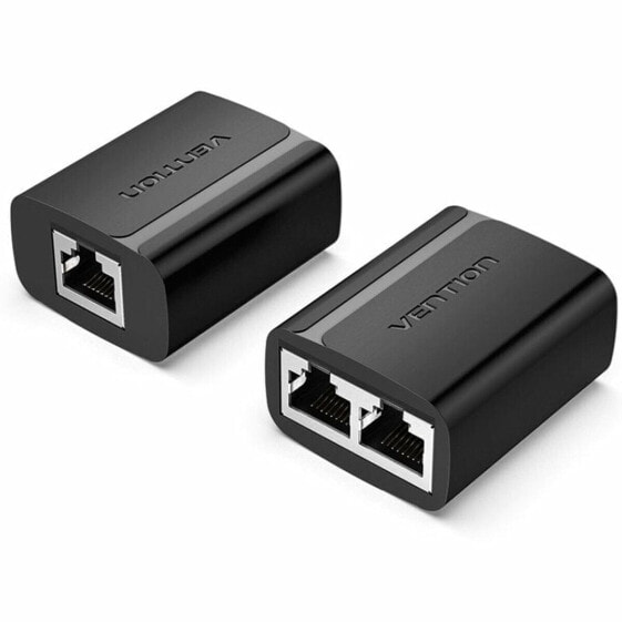 Разделительный адаптер Ethernet LAN на 2 x RJ45 Vention IPTB0 Чёрный