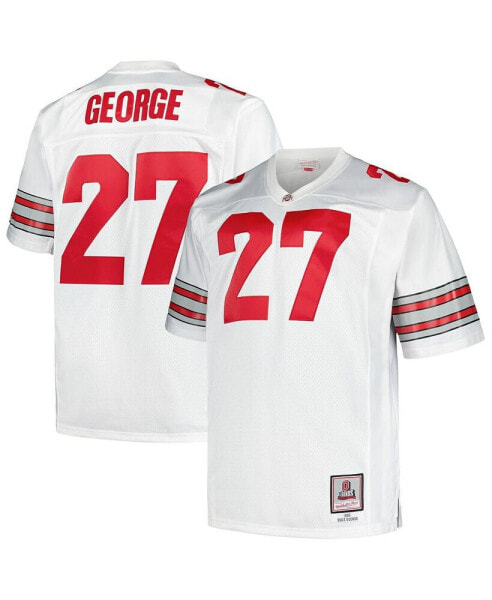 Men's Eddie George White Ohio State Buckeyes Big and Tall Legacy Jersey