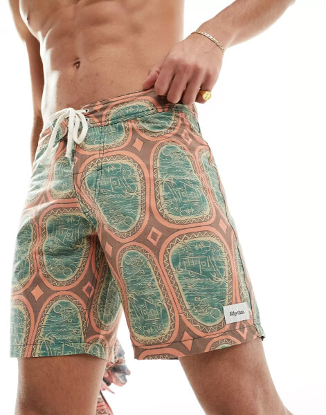 Rhythm vista swim trunk in multi