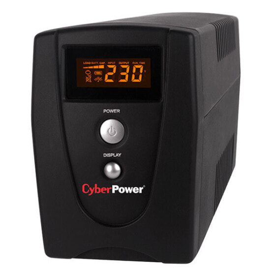 CyberPower Systems CyberPower VALUE1000EILCD - 1 kVA - 550 W - Sine - 50/60 Hz - 5% - Fax - Modem - Network - Telephone