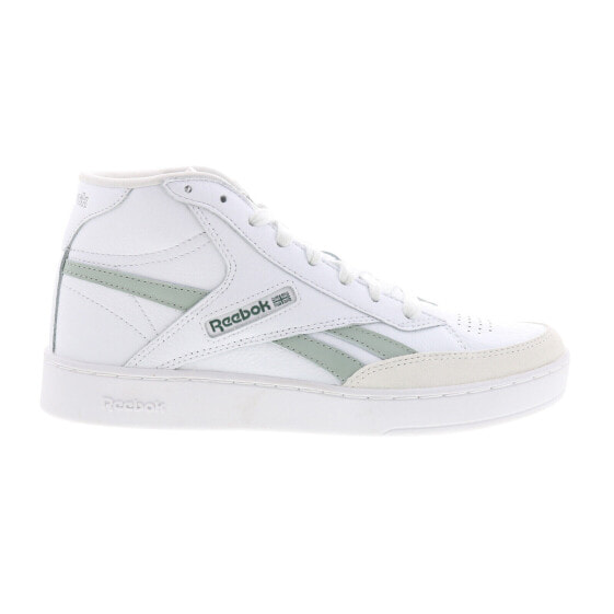 Reebok Club C Form Hi Womens White Leather Lace Up Lifestyle Sneakers Shoes