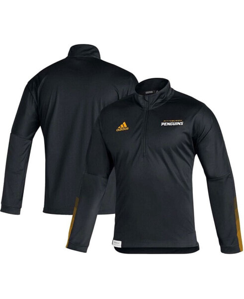 Куртка Adidas мужская черного цвета с молнией Pittsburgh Penguins.