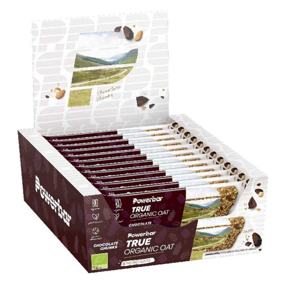 Энергетические батончики Powerbar True Organic Oat Chocolate Chunks 40 г, коробка 16 шт.