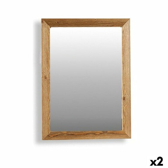 Wall mirror Canada Brown 60 x 80 x 2 cm (2 Units)