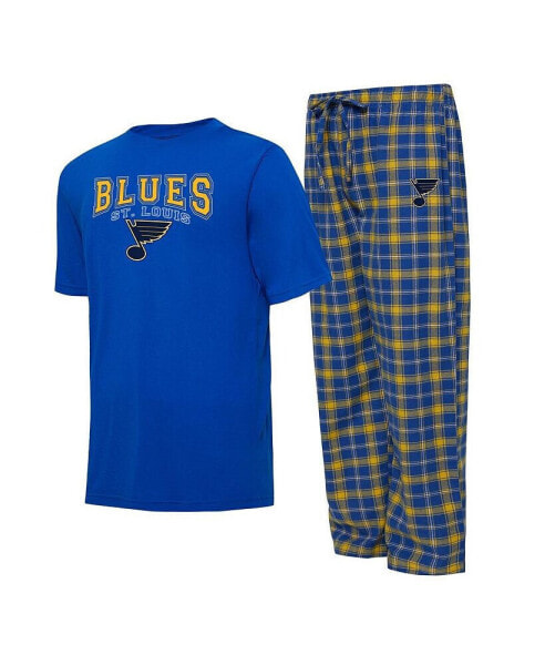 Men's Blue, Gold St. Louis Blues Arctic T-shirt and Pajama Pants Sleep Set