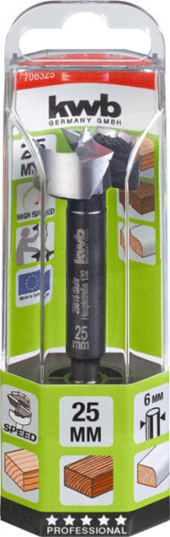 kwb 706322 - Drill - Centering drill bit - 2.2 cm - Hardwood,MDF,Softwood - Blister - 1 pc(s)