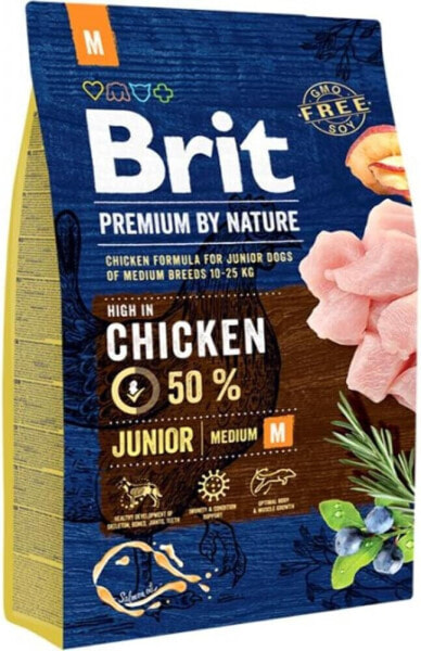 Brit Premium by Nature Junior M - Dry Dog Food - 15 kg