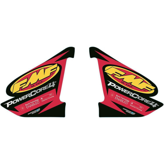 FMF Exhaust System PowerCore 4 Wrap Logo stickers 2 units