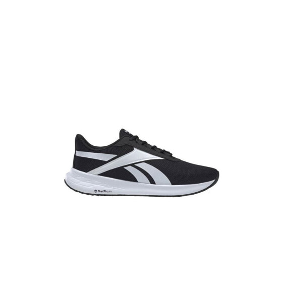 Мужские кроссовки спортивные для бега черные текстильные низкие с белой подошвой Reebok Energen Plus