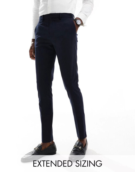 ASOS DESIGN skinny suit trousers in navy