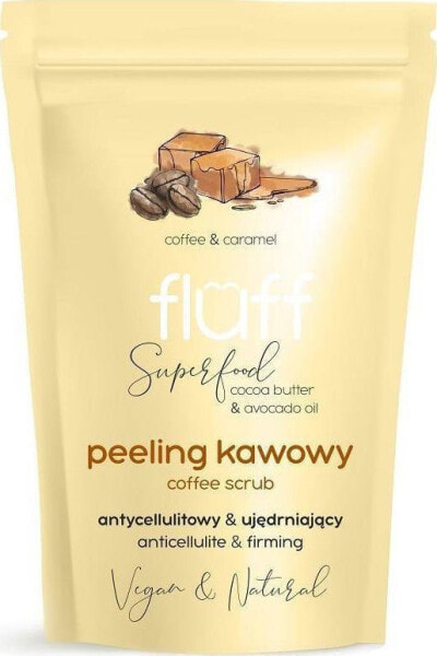 Fluff Coffee Scrub peeling kawowy do ciała Ujędrniająco antycellulitowy Karmel 100g