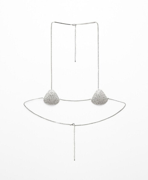 Women's Rhinestone Crystal Body Necklace