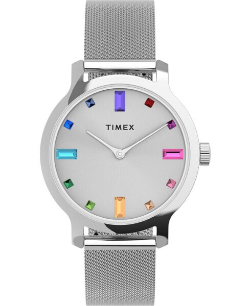 Часы Timex Transcend Silver Tone Mesh Band 31mm