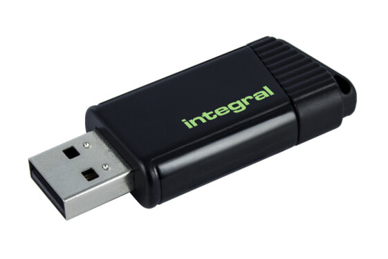Integral 128GB USB2.0 DRIVE PULSE GREEN - 128 GB - USB Type-A - 2.0 - 12 MB/s - Slide - Green