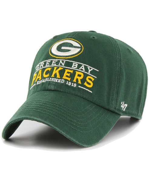Men's Green Green Bay Packers Vernon Clean Up Adjustable Hat