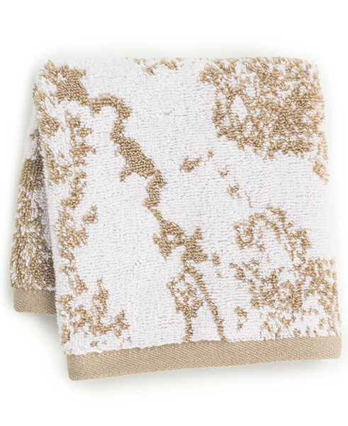 Turkish Cotton Diffused Marble 13" x 13" Wash Towel, Created for Macy's