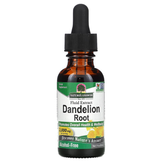 Fluid Extract, Dandelion Root, Alcohol Free, 2,000 mg, 1 fl oz (30 ml)