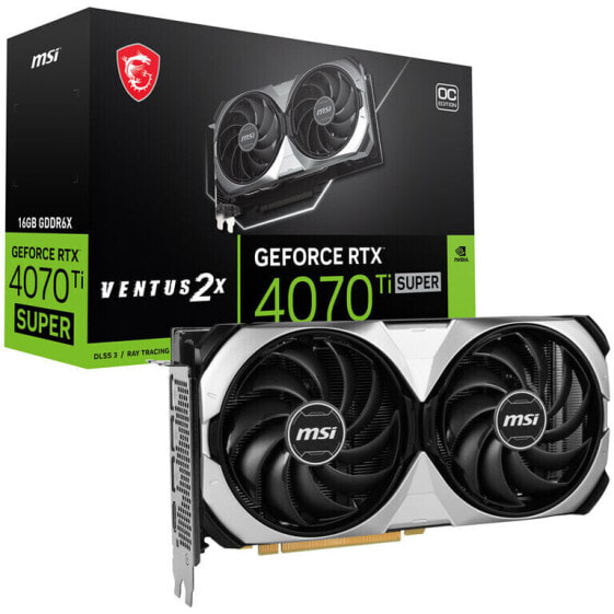 MSI GeForce RTX 4070 Ti Super Ventus 2X OC 16G, 16384 MB GDDR6X