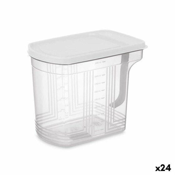 Органайзер для холодильника Серый Прозрачный Пластик 2,5 L 20,5 x 17 x 13 cm (24 штук)