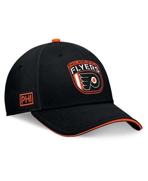 Men's Black Philadelphia Flyers 2024 NHL Draft Flex Hat