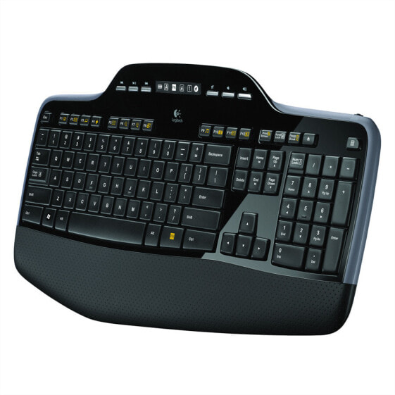 Logitech Wireless Desktop MK710 - Full-size (100%) - Wireless - RF Wireless - QWERTZ - Black - Mouse included
