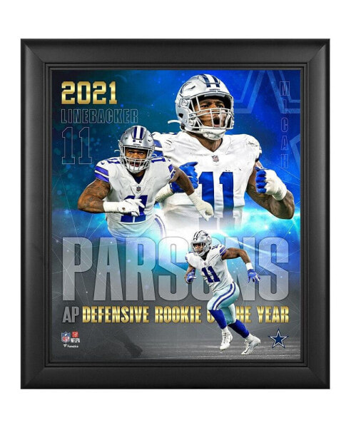 Гобелен в раме Fanatics Authentic фотоколлаж 15'' x 17'' Micah Parsons Dallas Cowboys 2021 NFL Rookie of the Year