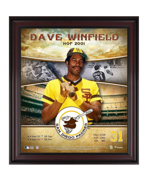 Dave Winfield San Diego Padres Framed 15" x 17" Hall of Fame Career Profile