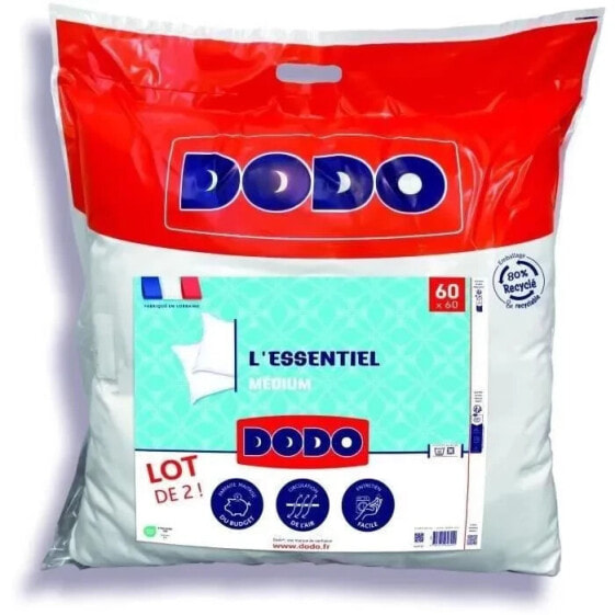 DODO-Set mit 2 mittelgroen Kissen THE ESSENTIAL 60 x 60 cm 100 % Polyester