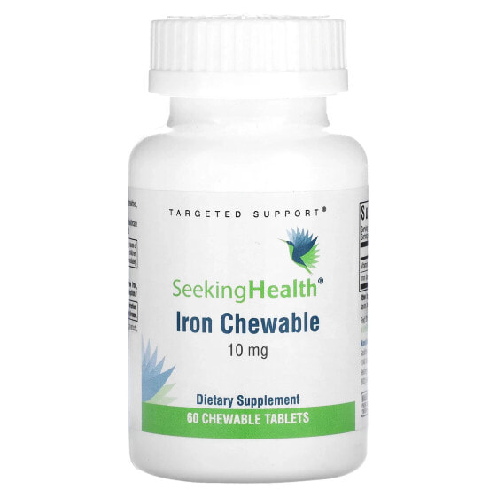 Iron Chewable, 10 mg, 60 Chewable Tablets