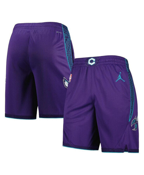 Men's Purple Charlotte Hornets 2022/2023 Statement Edition Swingman Performance Shorts