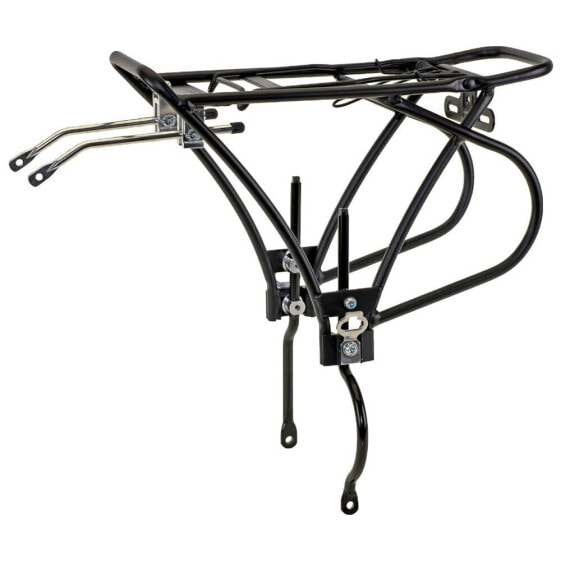 Велобагажник задний M-Wave для дисковых тормозов, алюминиевые трубы, черный