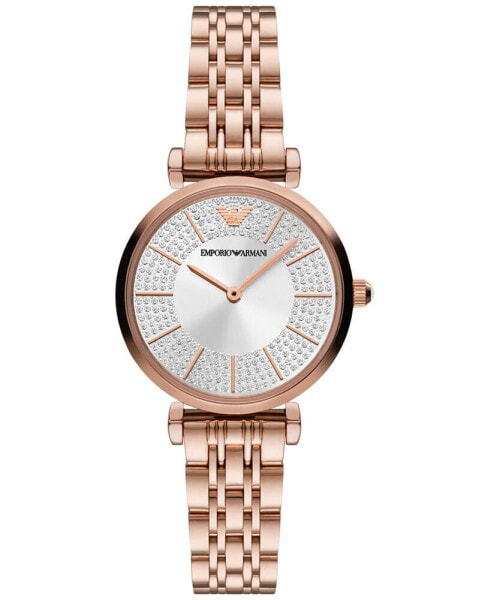 Women's Rose Gold-Tone Stainless Steel Bracelet Watch 32mm