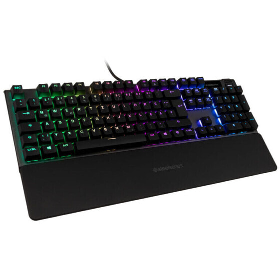 SteelSeries Apex 5 Gaming Tastatur, SteelSeries Hybrid Blue, RGB - schwarz