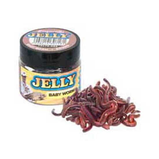 BENZAR MIX Jelly Baits Baby Worm Brown Plastic Worms
