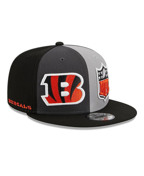 Men's Black, Gray Cincinnati Bengals 2023 Sideline 9FIFTY Snapback Hat