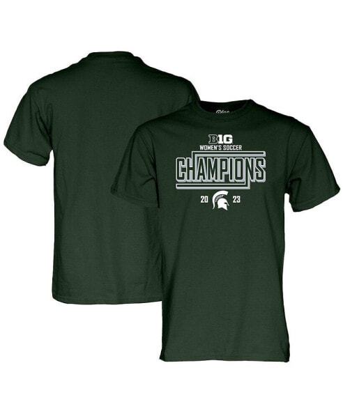 Men's and Women's Green Michigan State Spartans 2023 Big Ten Women's Soccer Regular Season Champions Locker Room T-shirt