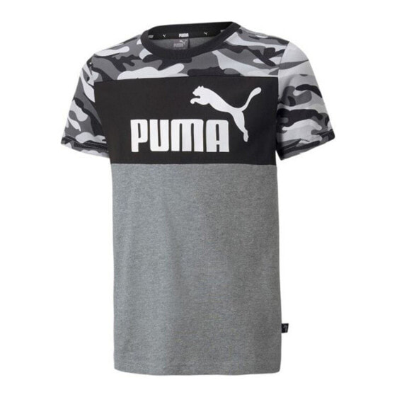 Футболка с коротким рукавом детская Puma ESS+ Camo Чёрный