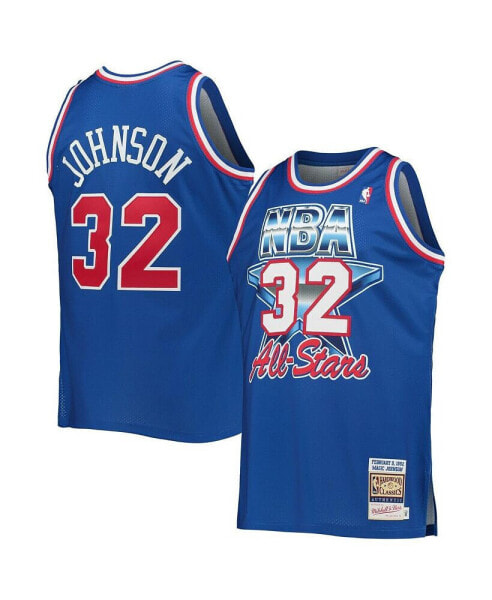 Men's Magic Johnson Royal Western Conference Hardwood Classics 1992 NBA All-Star Game Authentic Jersey