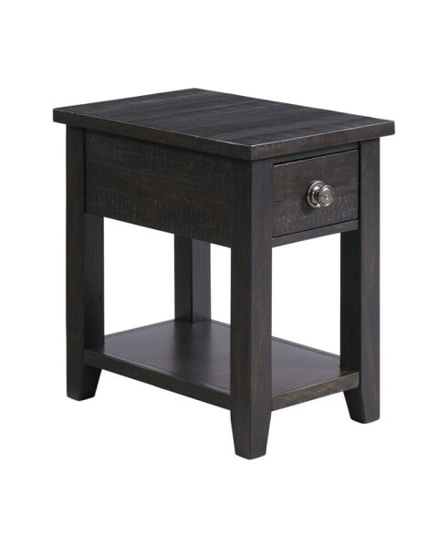 Kahlil 1-Drawer Chairside Table with USB