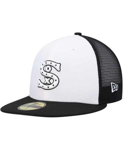 Бело-черная бейсболка для мужчин New Era Chicago White Sox 2023 On-Field Batting Practice 59FIFTY