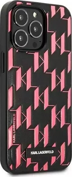 Karl Lagerfeld Karl Lagerfeld KLHCP13XMNMP1P iPhone 13 Pro Max 6,7" hardcase różowy/pink Monogram Plaque