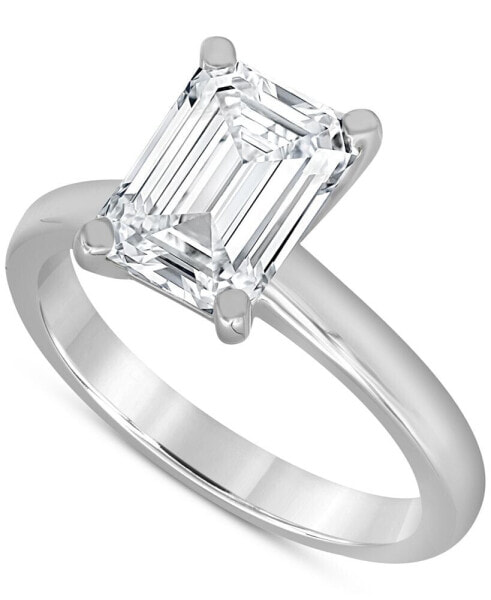 Кольцо Badgley Mischka Emerald-Cut Solitaire Engagement