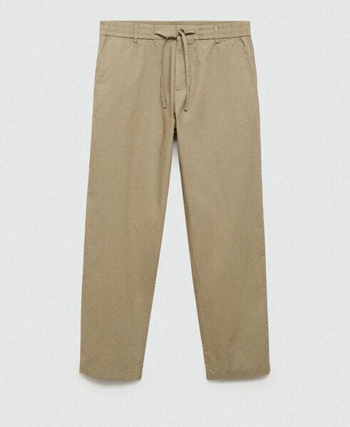 Men's Drawstring Cotton Trousers