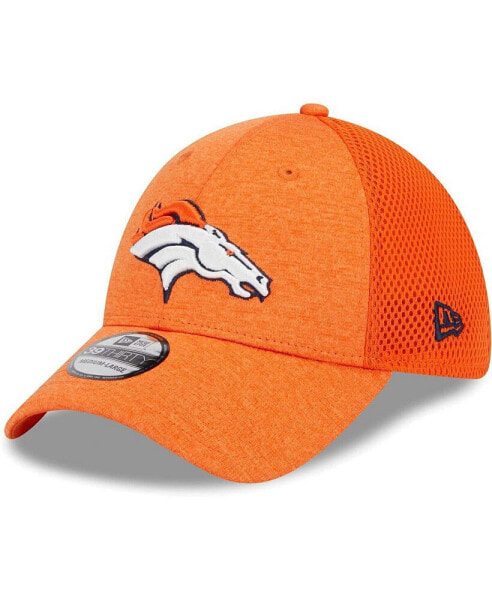 Men's Orange Denver Broncos Stripe 39THIRTY Flex Hat